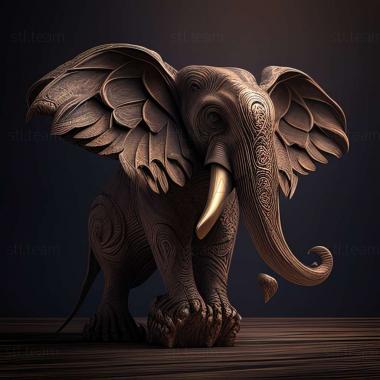 3D model Pachyornis elephantopus (STL)
